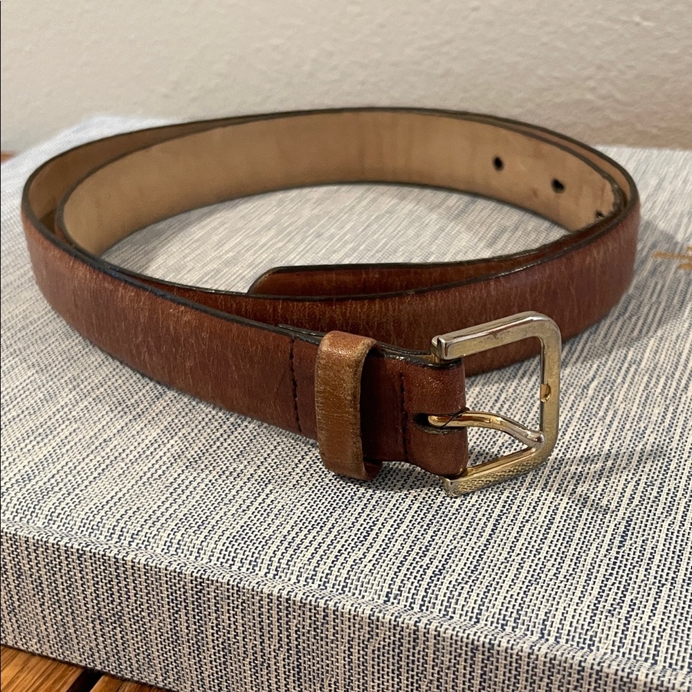 Vintage L’Aiglon Leather Belt – Paris New York – Size 34